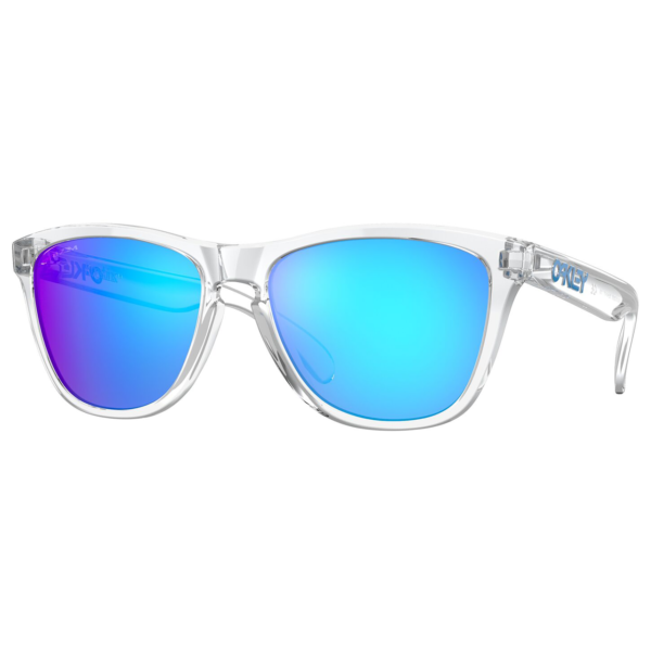 Oakley Frogskins Sunglasses (Clear) Prizm Sapphire Lens - Image 2