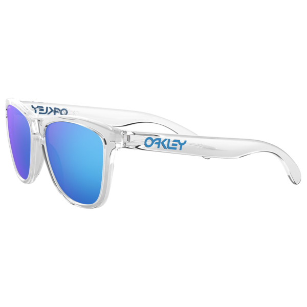 Oakley Frogskins Sunglasses (Clear) Prizm Sapphire Lens - Image 3