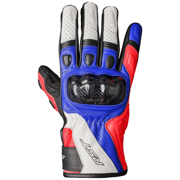 RST Stunt 3 CE Gloves - Red/White/Blue