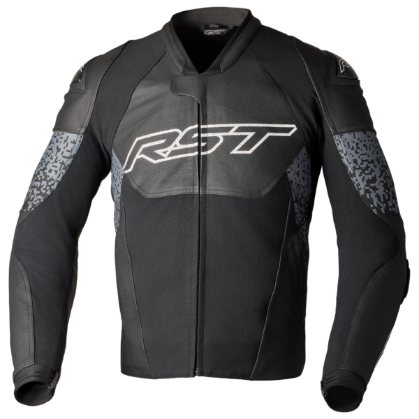 RST Pro Series Supersport-K CE Leather Jacket - Black/Grey