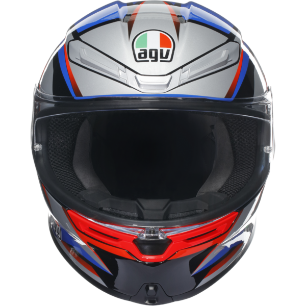 AGV K6-S Slashcut - Black/Blue/Red - Image 2