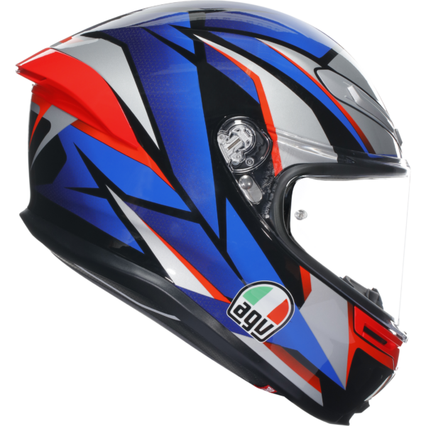 AGV K6-S Slashcut - Black/Blue/Red - Image 3