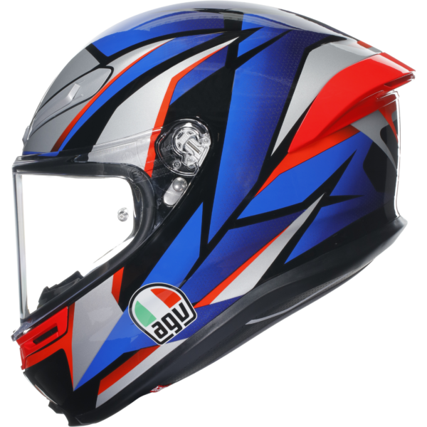 AGV K6-S Slashcut - Black/Blue/Red - Image 4