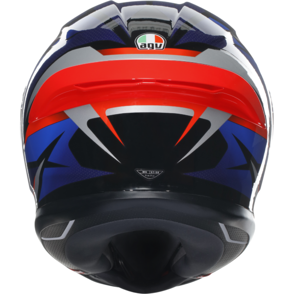 AGV K6-S Slashcut - Black/Blue/Red - Image 5