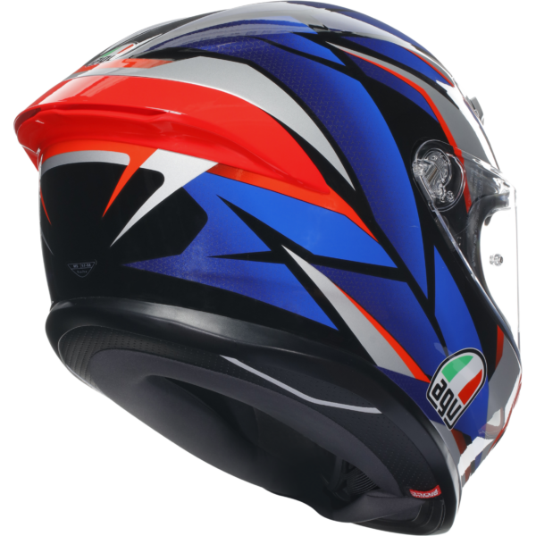 AGV K6-S Slashcut - Black/Blue/Red - Image 6