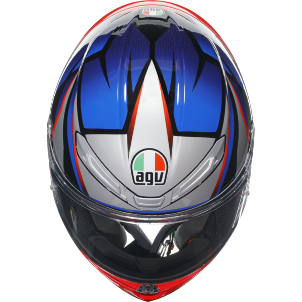 AGV K6-S Slashcut - Black/Blue/Red - Image 7