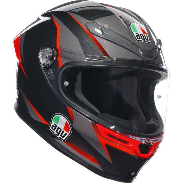 AGV K6-S Slashcut - Black/Grey/Red