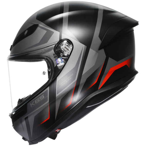 AGV K6-S Karve - Black/Grey/Red - Image 4