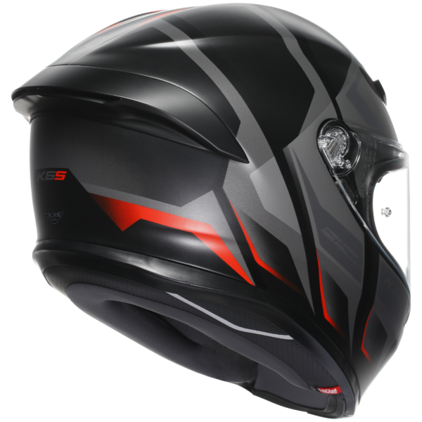 AGV K6-S Karve - Matt Black/Grey/Red - Image 6