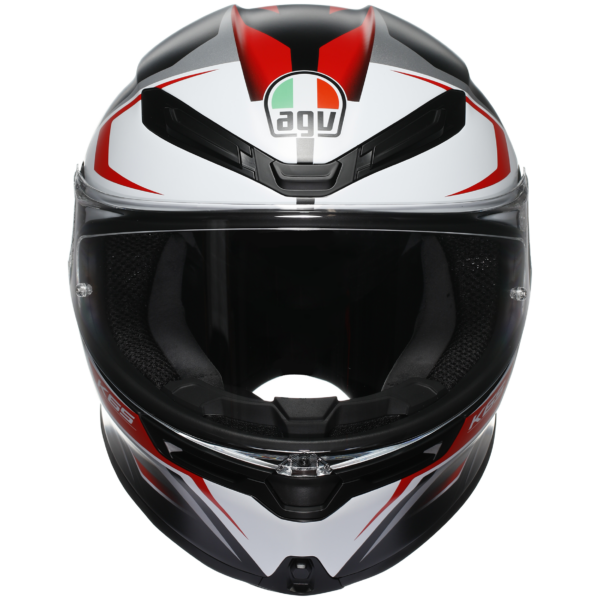 AGV K6-S Karve - Black/White/Red - Image 2