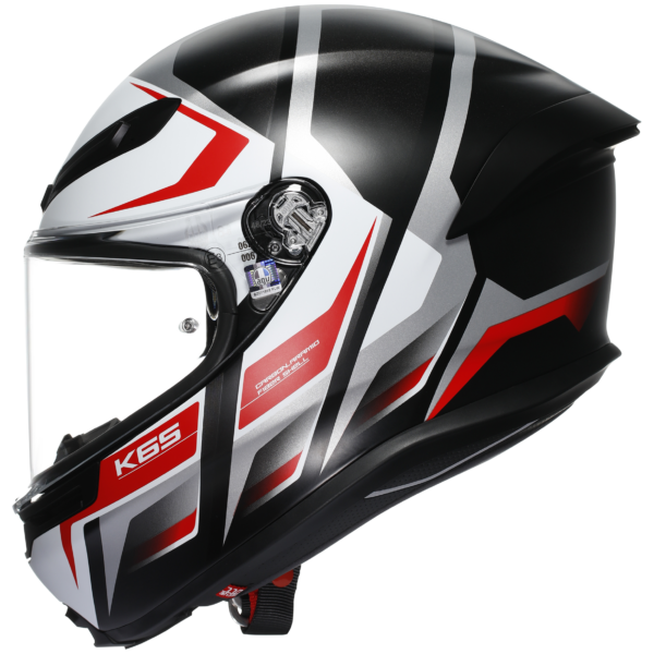 AGV K6-S Karve - Black/White/Red - Image 4