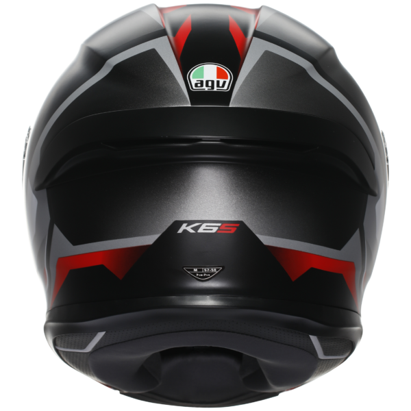 AGV K6-S Karve - Black/White/Red - Image 5