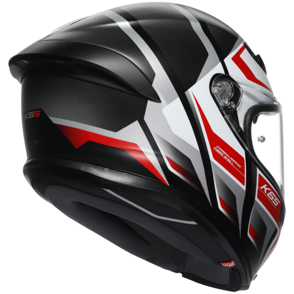 AGV K6-S Karve - Black/White/Red - Image 6