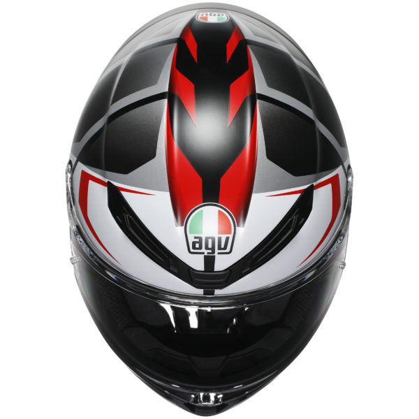 AGV K6-S Karve - Black/White/Red - Image 7