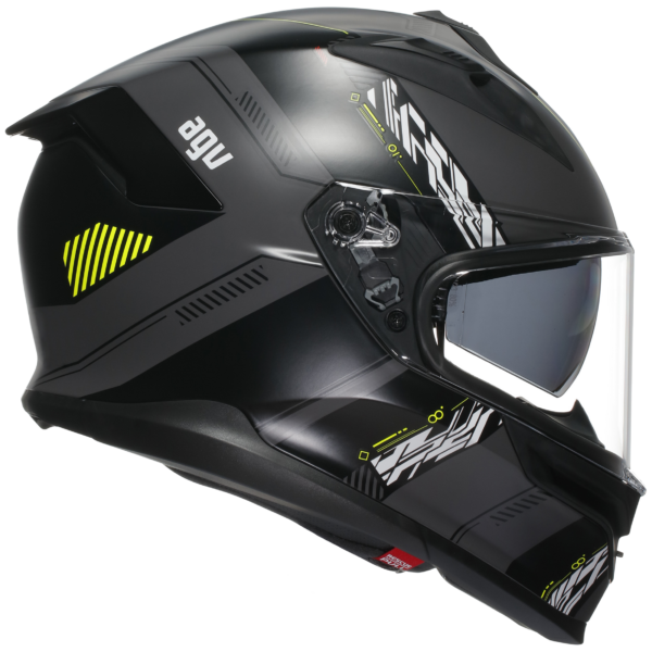 AGV K7 Kyber - Matt Grey/Yellow Fluo - Image 3