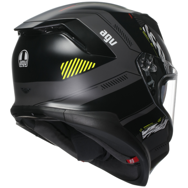 AGV K7 Kyber - Matt Grey/Yellow Fluo - Image 5