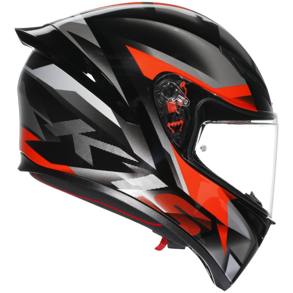 AGV K1-S Fastlap - Black/Grey/Red - Image 3