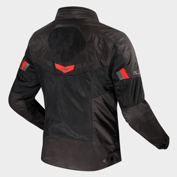 LS2 Garda Air Mens Jacket (Black/Red) - Image 2