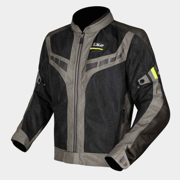 LS2 Garda Air Mens Jacket (Green/H-V Yellow)