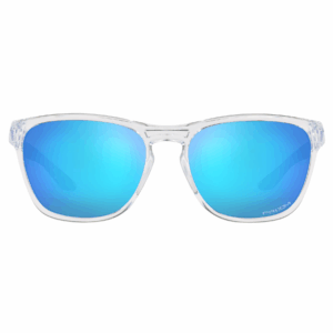 Oakley Manorburn Sunglasses (polished clear/prizm sapphire lense)
