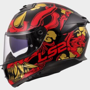 LS2 FF808 Stream II Drako Black/Red