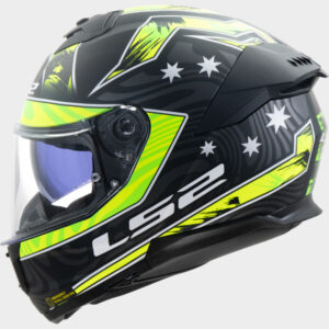 LS2 FF808 Stream II Galdam Black H-Vis Yellow