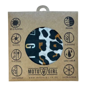 MotoGirl Leopard Neck Tube