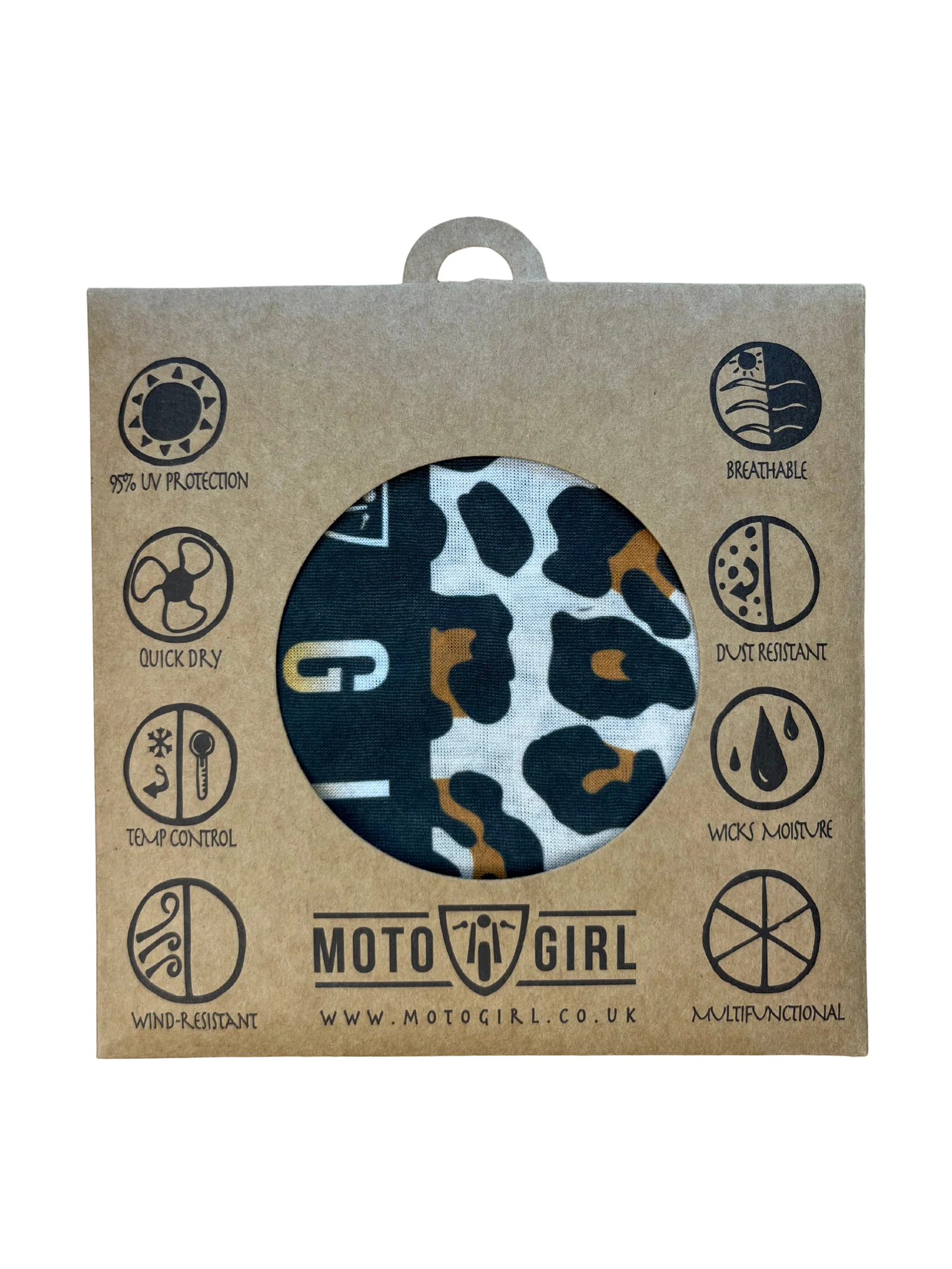 MotoGirl Leopard Neck Tube