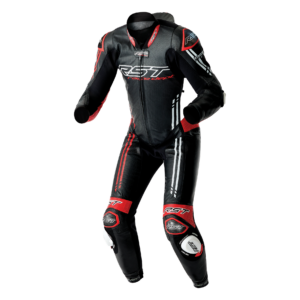 RST Race Dept V4.2 D3O Airbag Leather Suit Black/Black & Black/Red/White