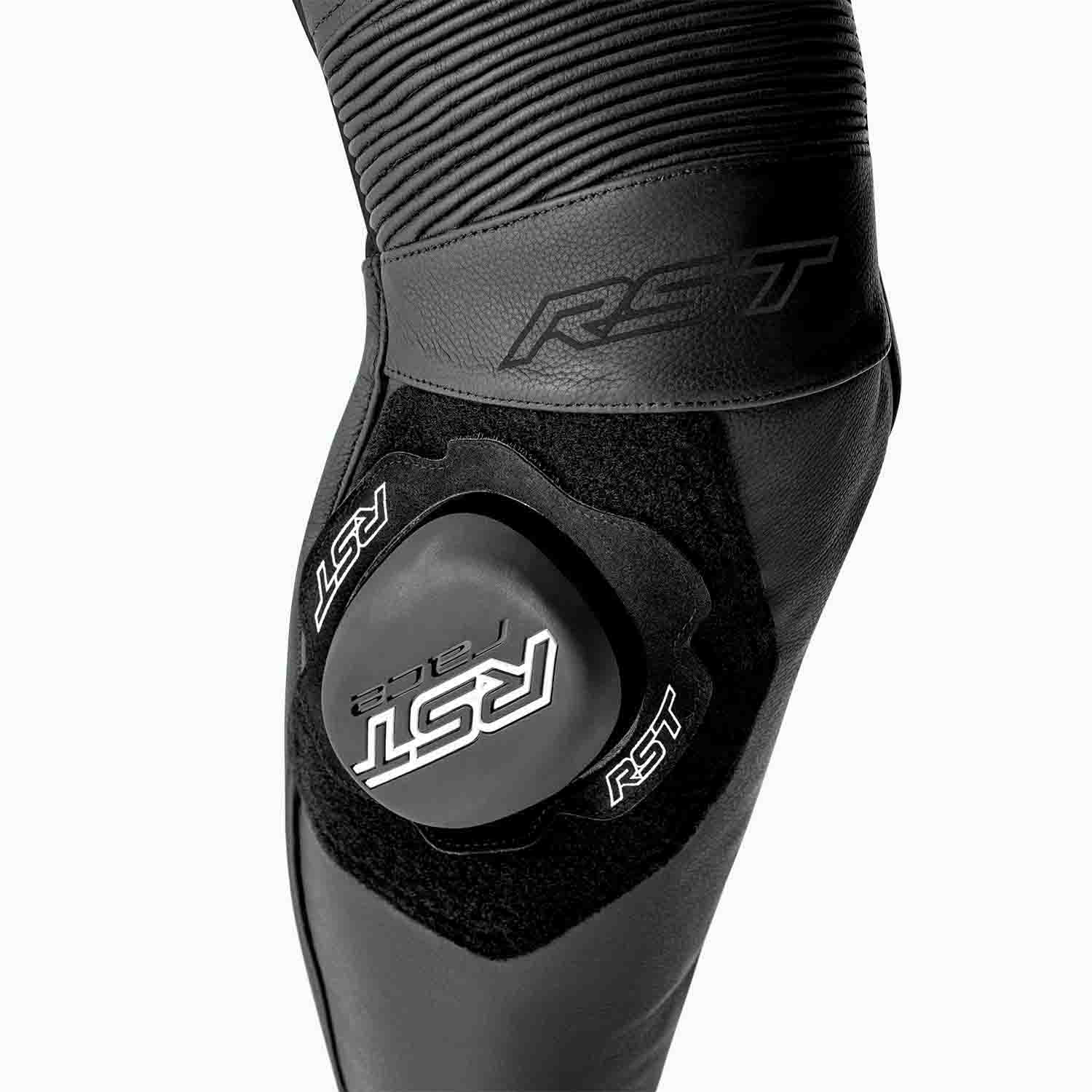 RST S1 D3O Leather Suit Black & Black/White - Image 7