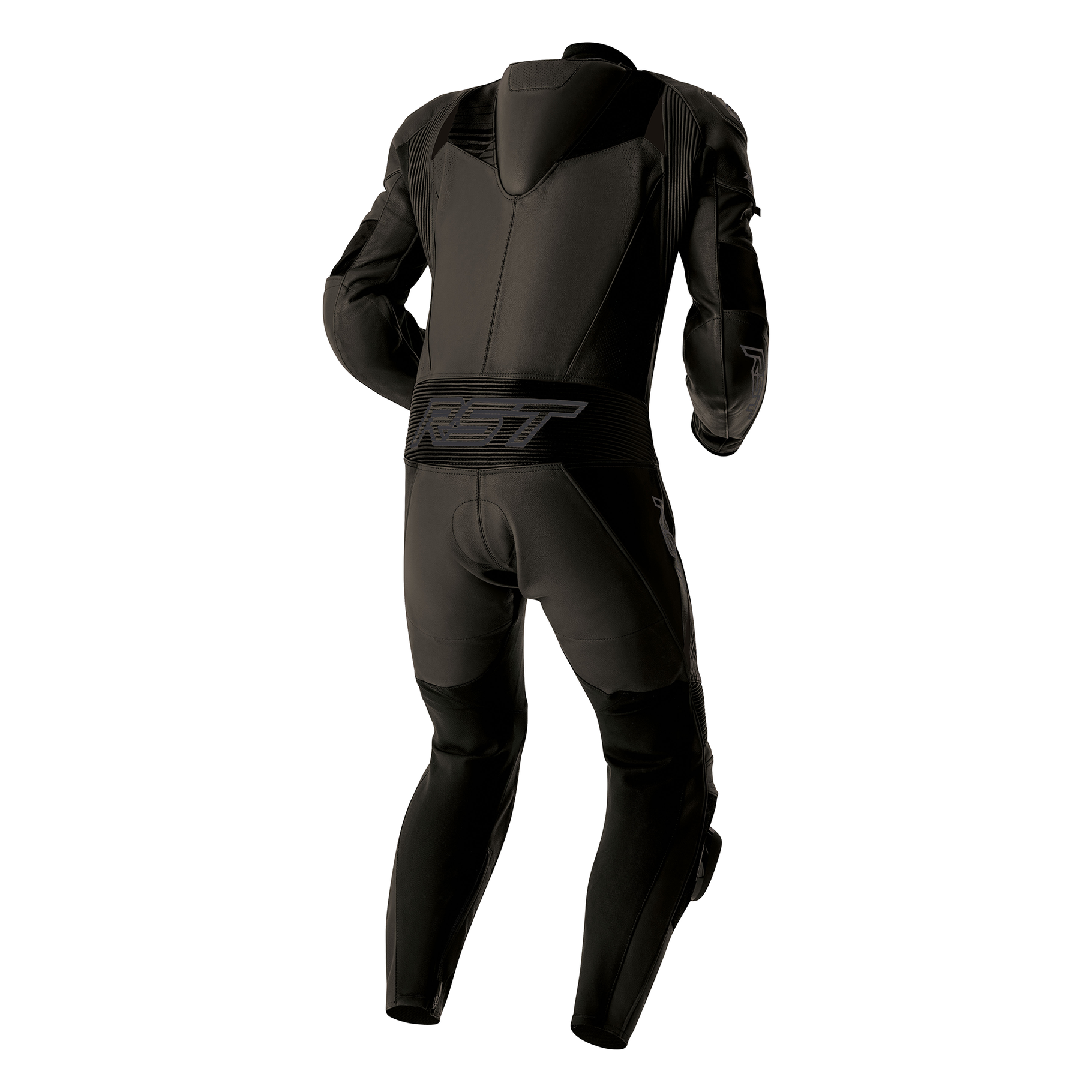 RST Tractech Evo D3O Leather Suit Black/Black & Black/White - Image 3