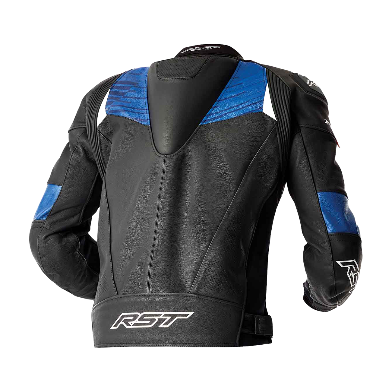 RST Tractech Evo D3O Leather Jacket Flo red/Black & Blue/Black - Image 7
