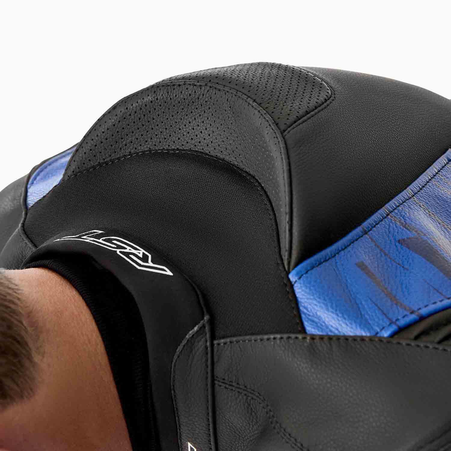 RST Tractech Evo D3O Leather Jacket Flo red/Black & Blue/Black - Image 6