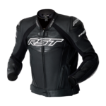 RST Tractech Evo D3O Leather Jacket Black/Black & Black/White