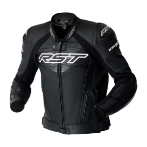 RST Tractech Evo D3O Leather Jacket Black/Black & Black/White